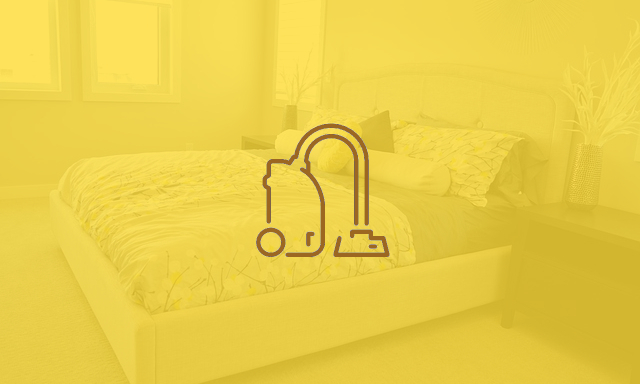 Schlafzimmer eingefärbt mit Icon